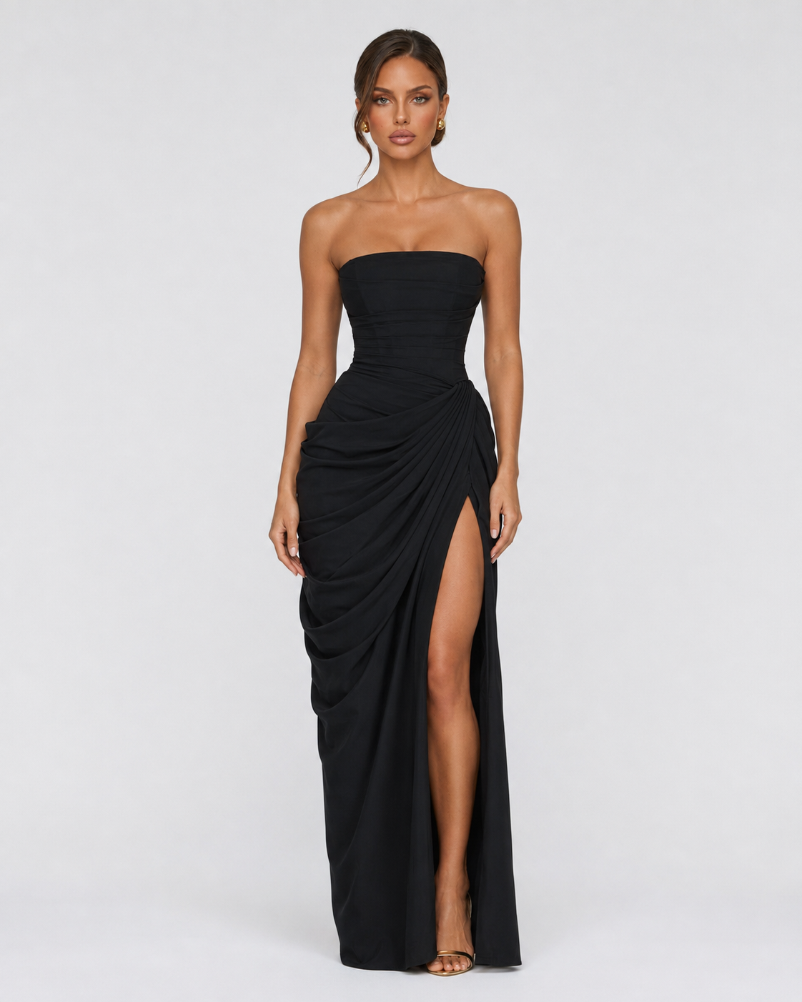 Vestido con capa