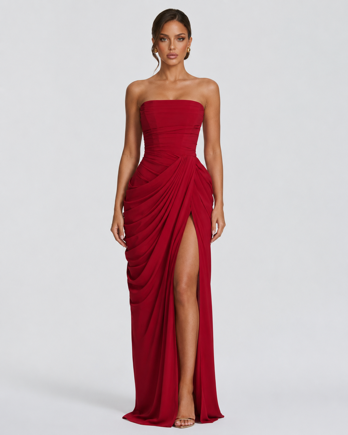 Vestido con capa