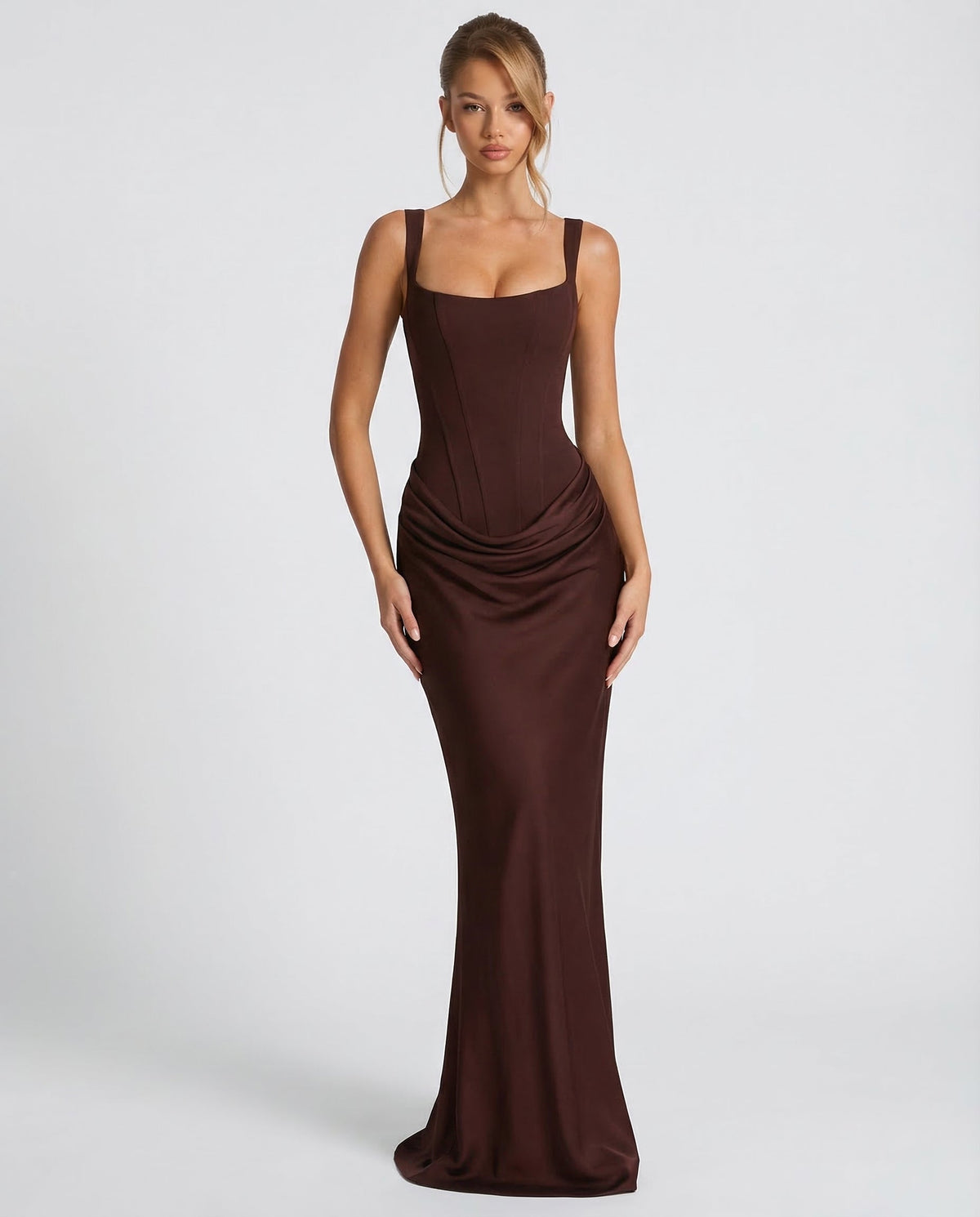 Vestido reloj de arena maxi