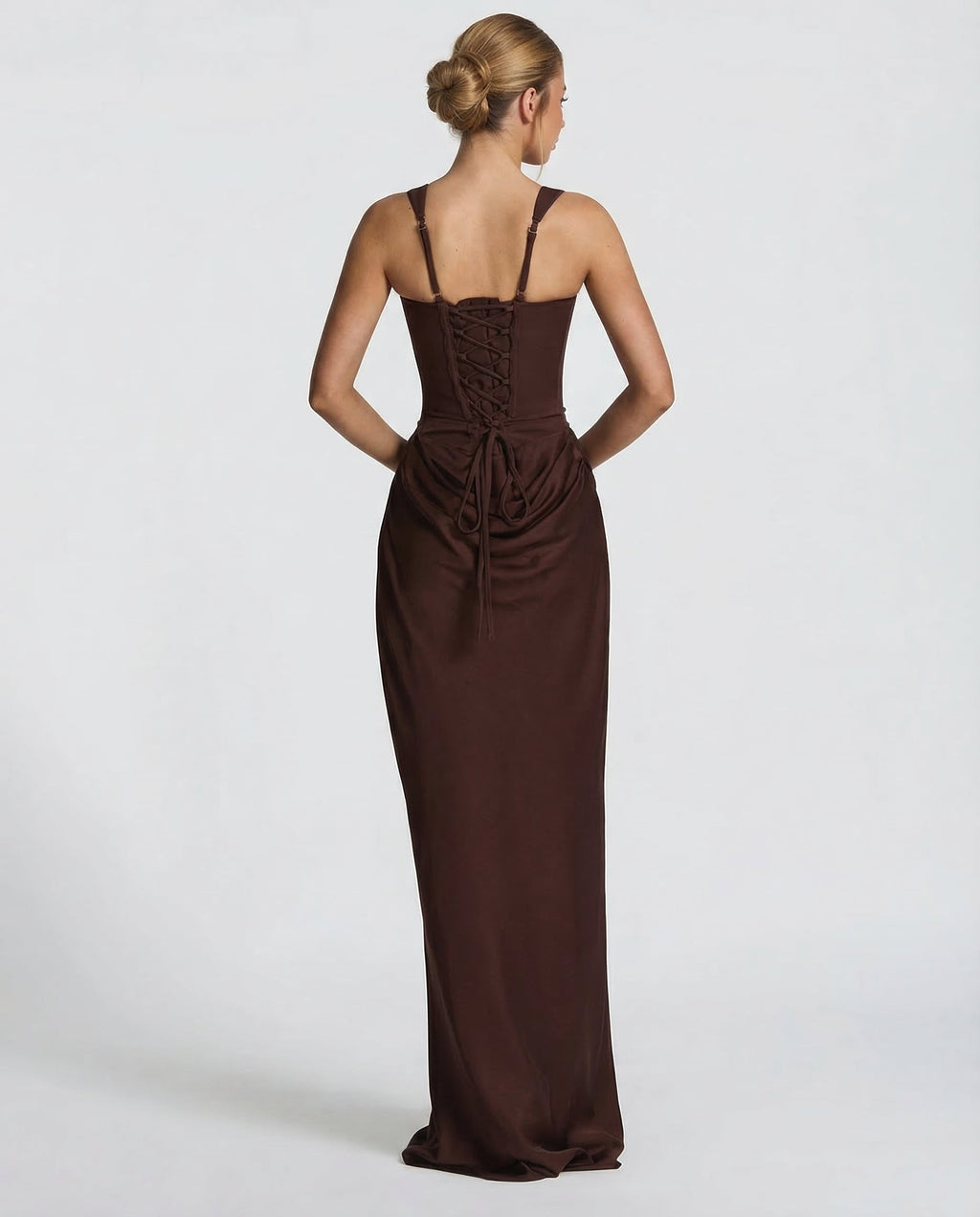 Vestido reloj de arena maxi