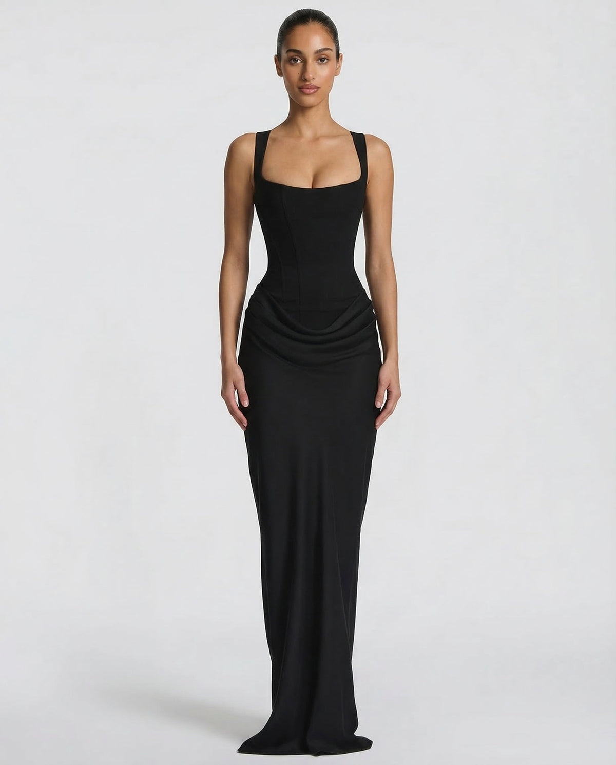 Vestido reloj de arena maxi