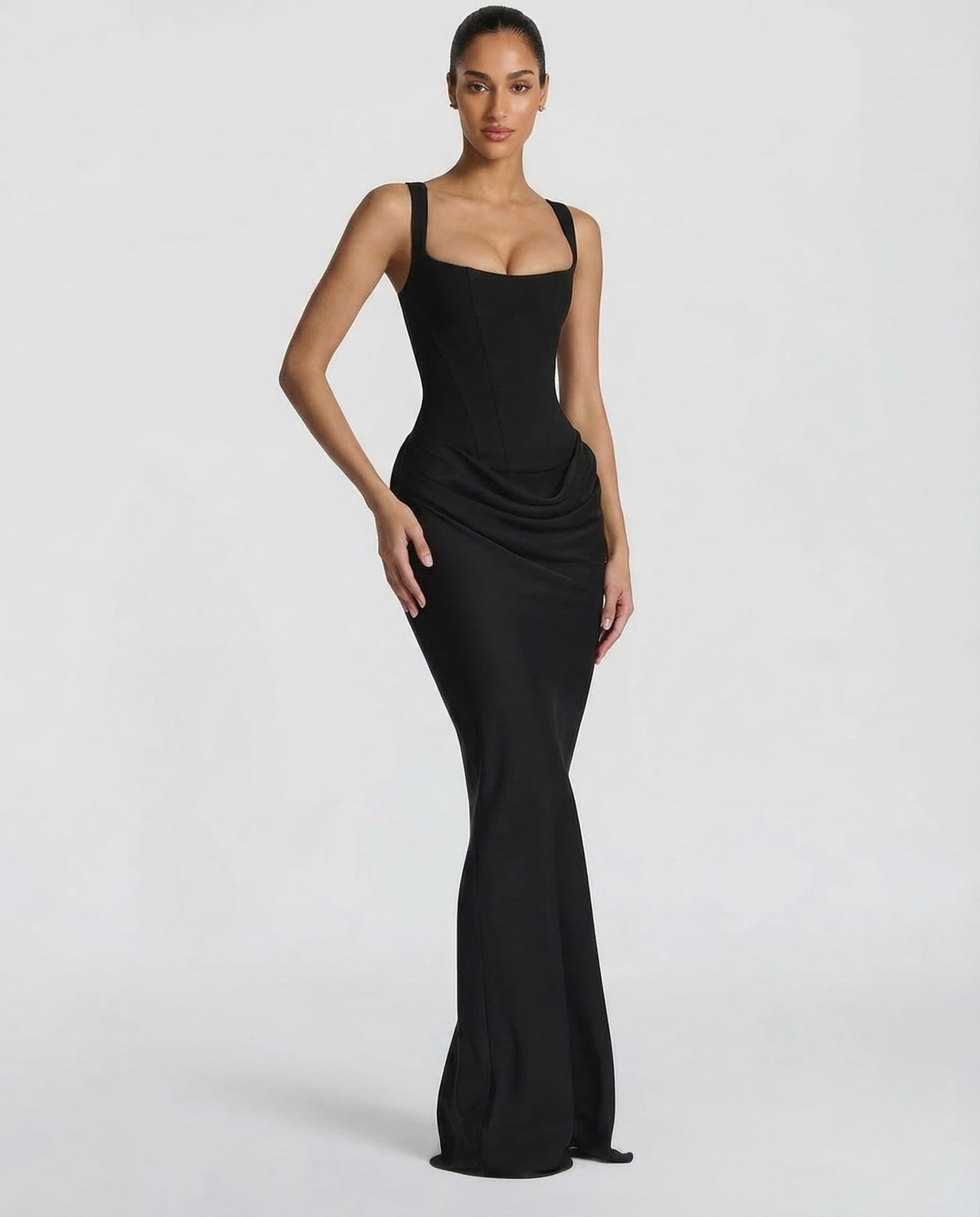 Vestido reloj de arena maxi