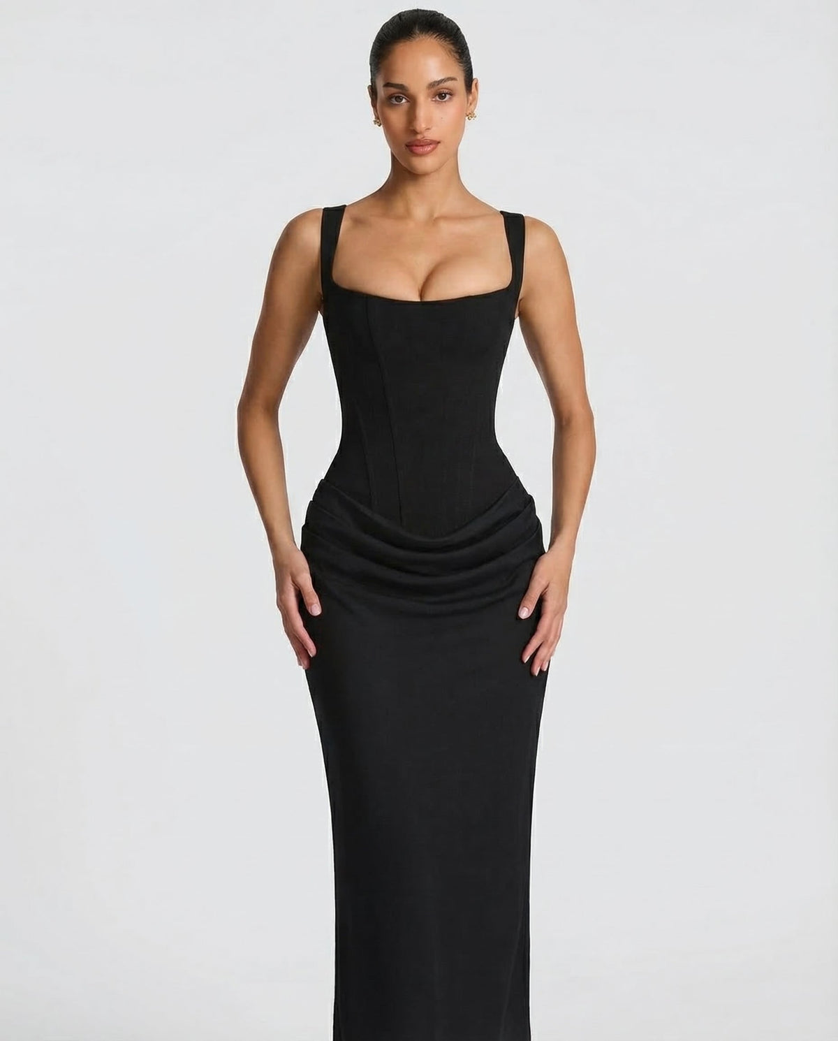 Vestido reloj de arena maxi