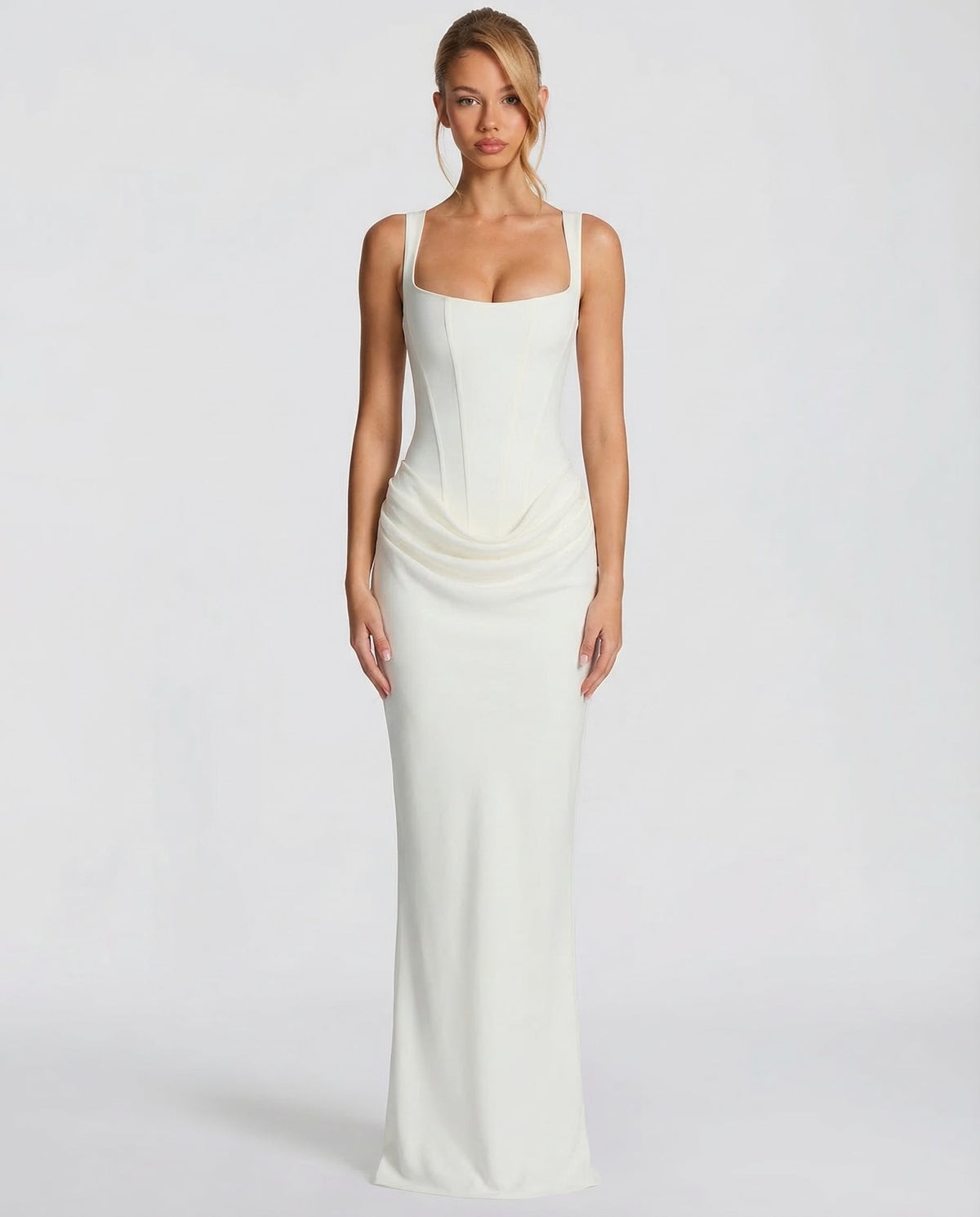 Vestido reloj de arena maxi