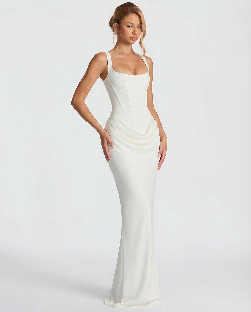 Vestido reloj de arena maxi