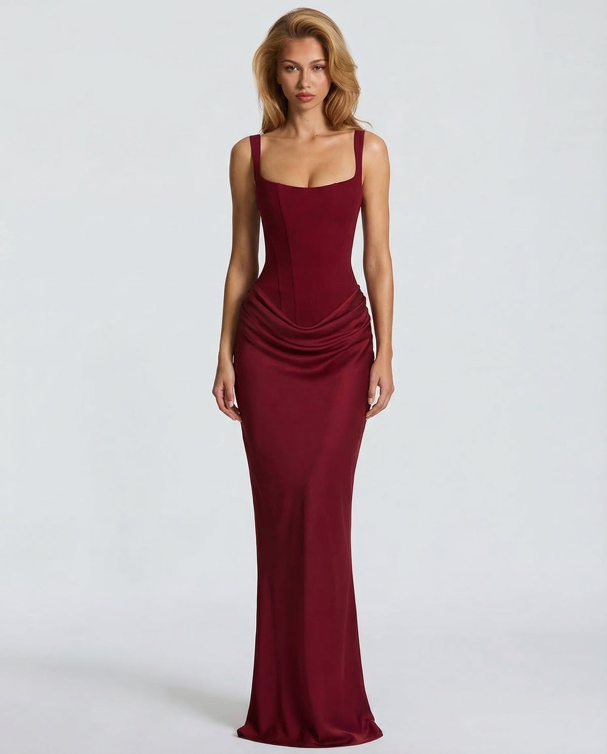 Vestido reloj de arena maxi