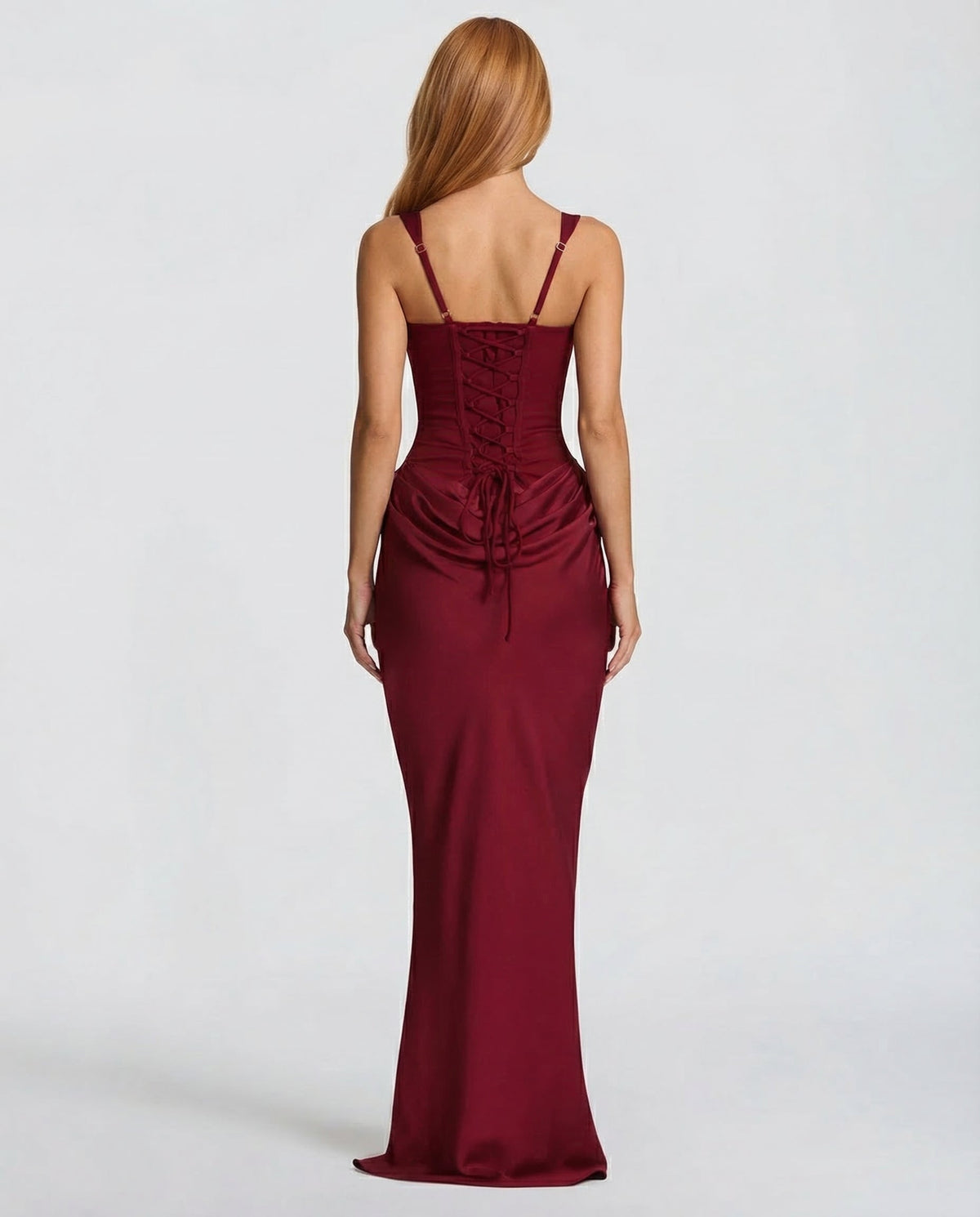 Vestido reloj de arena maxi