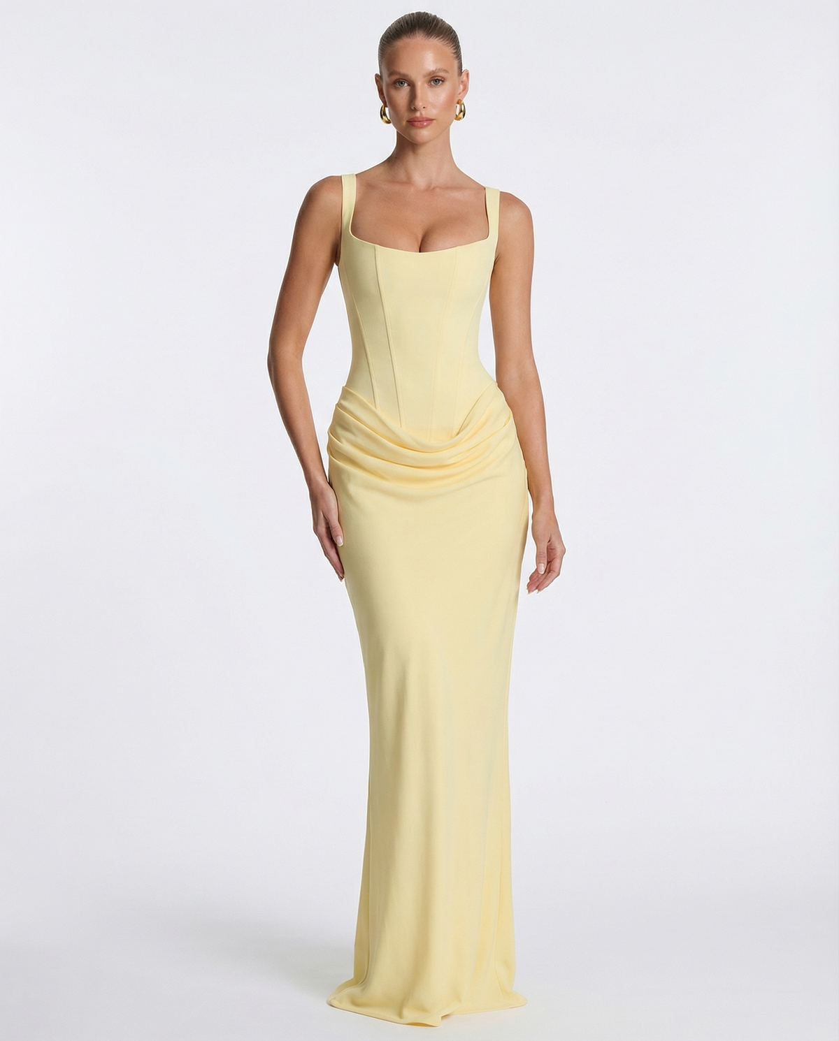 Vestido reloj de arena maxi