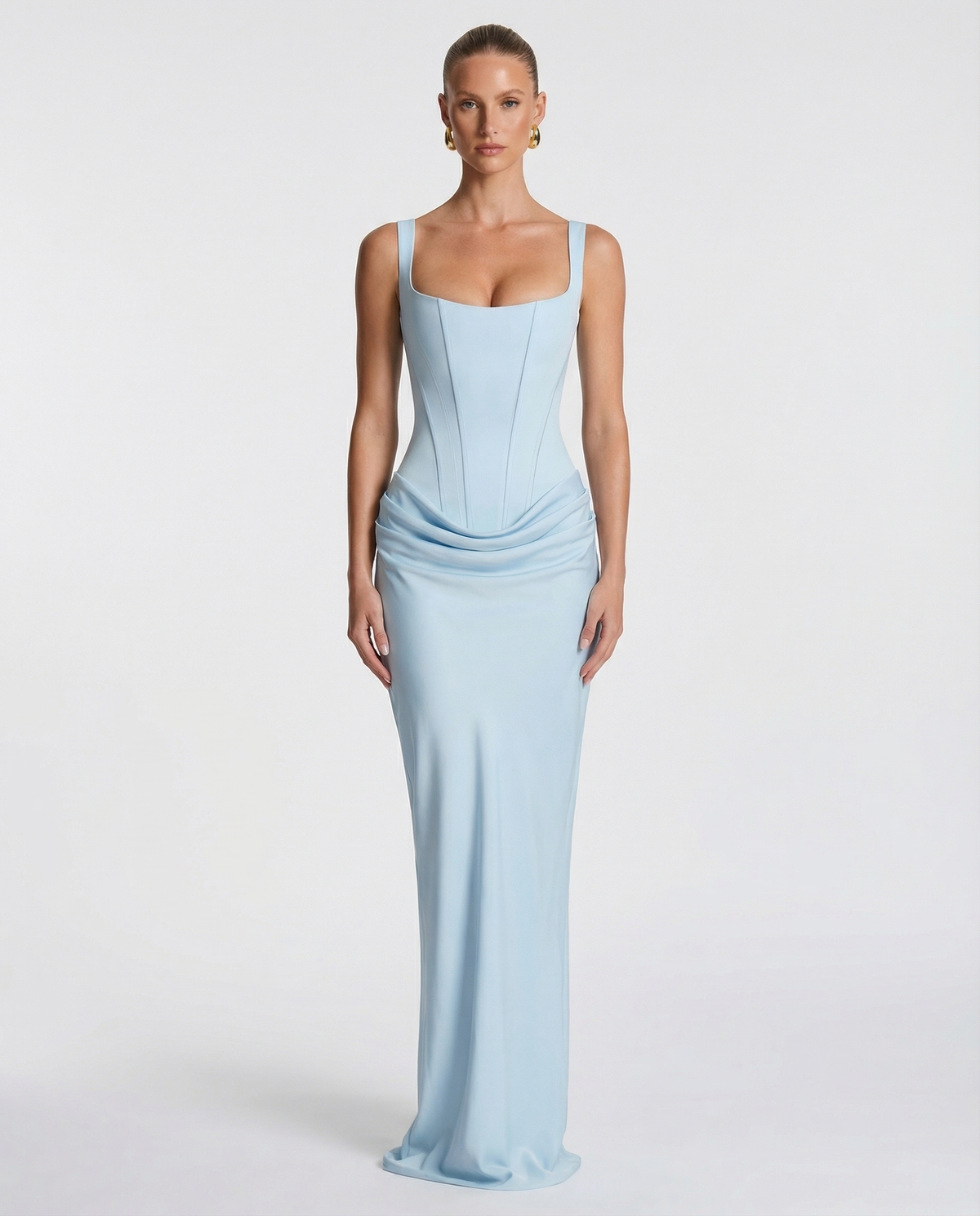 Vestido reloj de arena maxi