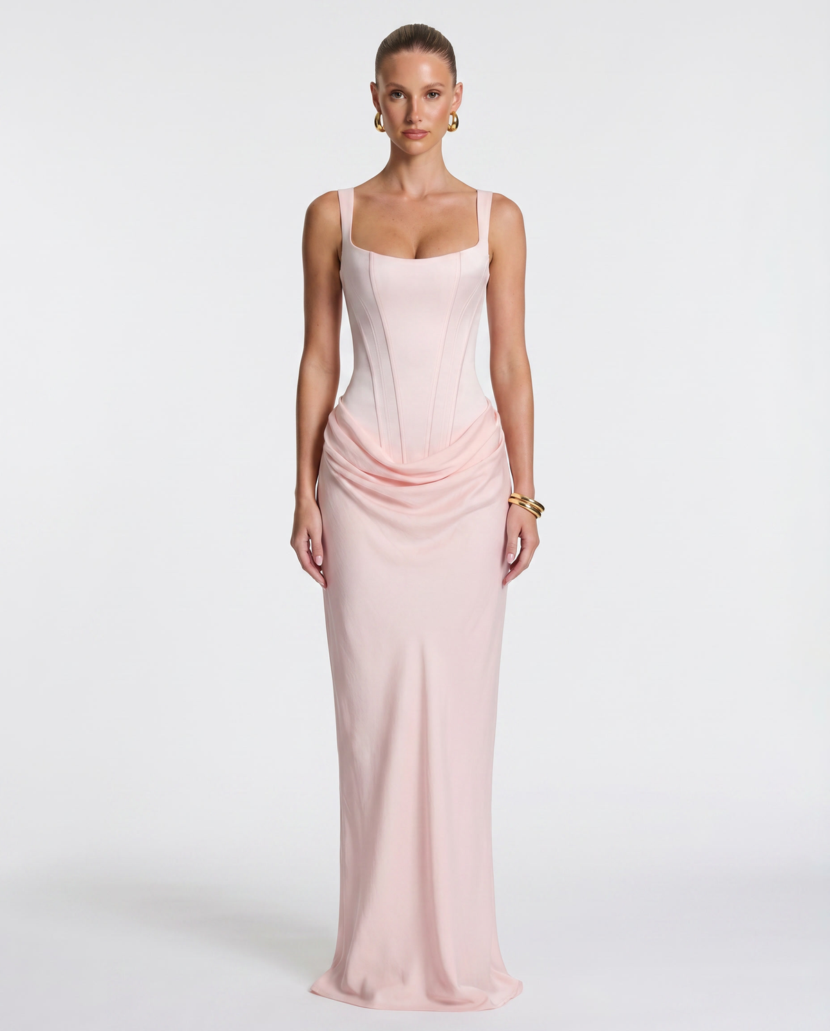 Vestido reloj de arena maxi