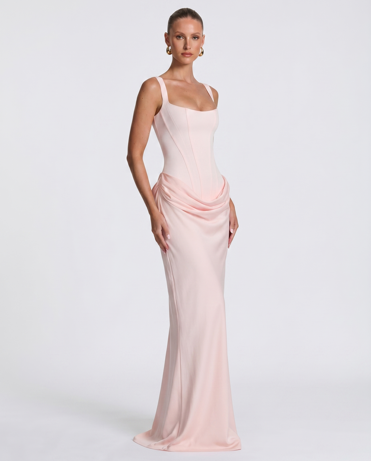 Vestido reloj de arena maxi
